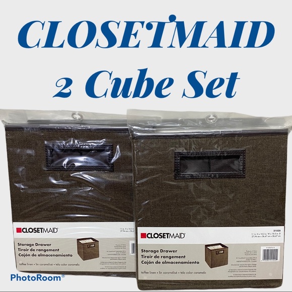 2 Closetmaid storage cube set 11x10.5x10.5 - Picture 1 of 4